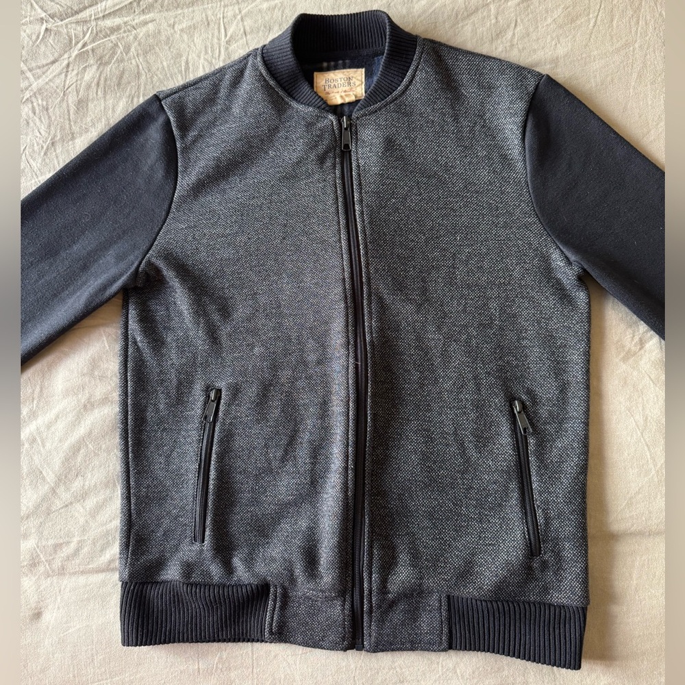 Boston Traders Navy Blue Bomber Jacket